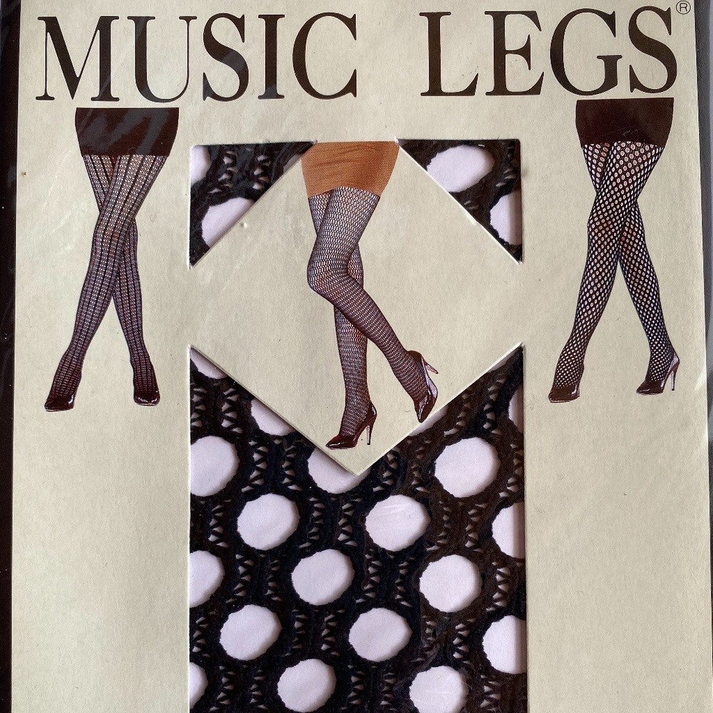 *NEW* Music Legs fashion fishnet panty hose